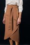 Belted Pencil Skirt - Camel - 6
