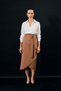 Belted Pencil Skirt - Camel - 2