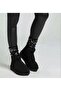 Black Sequined Black Socks