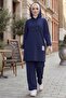 Arma Detail Double Suit 1661 - Navy Blue - 3