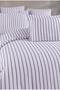 Pureyarn Yarn-Dyed Natural Wrinkled Duvet Cover Set Double Set 100% Cotton - 2