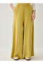 Viscose Fabric Trousers with Elastic Waist - Oil Green - 3