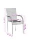 Stackable Outdoor Chairs 2 pcs Poly Rattan Brown - 3