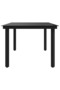 Garden Dining Table Black 200x100x74 cm Steel and Glass - 5