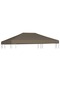 Gazebo Top Cover 310 g/m² 3x3 m Taupe