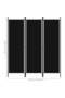 3-Panel Room Divider Black 150x180 cm - 3