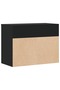 Shoe Bench Black 60x30x45 cm Engineered Wood - 6