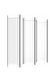 6-Panel Room Divider White 300x200 cm Fabric - 5
