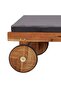 Sun Lounger with Cushion Solid Acacia Wood - 8