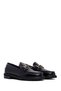 Women's Black Buckle Genuine Leather Masculine Loafer, Winter Shoes 25Afd260226 - 3