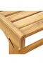 Folding Sun Lounger with Cushion Solid Acacia Wood - 7