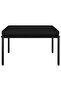 3 Piece Garden Lounge Set with Cushions Black PVC - 4