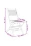 Folding Garden Chairs 6 pcs 47x62x90 cm Solid Wood Teak - 3