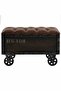 Storage Bench Solid Wood and Artificial Leather 80.5x41x50 cm - 4