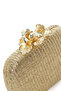 Women's Gold Chain Strap Piece Mini Box Straw Evening Dress Bag 26Sbd2955Ts - 8