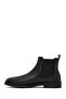 Men's Black Leather Chelsea Boots 25Wfd7543Ft - 3