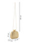 Women's Gold Chain Strap Piece Mini Box Straw Evening Dress Bag 26Sbd2955Ts - 2
