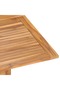 Folding Garden Dining Table 110x110x75 cm Solid Wood Teak - 6