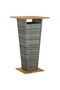 3 Piece Garden Bar Set with Cushions Poly Rattan Grey - 5
