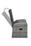7 Piece Garden Dining Set with Cushions Grey - 4