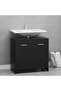 Bathroom Cabinet Black 60x33x61 cm Engineered Wood