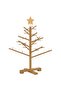 Wooden Christmas Tree with Stand Brown 75 cm Solid pine wood - 6