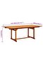 7 Piece Garden Dining Set Solid Wood Acacia 150-200 cm - 8