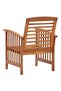 Garden Chairs 2 pcs Solid Acacia Wood - 6