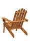 Garden Adirondack Chair Solid Acacia Wood - 5