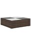 6 Piece Garden Lounge Set with Cushions Poly Rattan Brown - 5