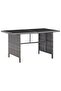 6 Piece Garden Lounge Set with Cushions Poly Rattan Grey - 8