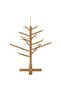 Wooden Christmas Tree with Stand Brown 75 cm Solid pine wood - 5