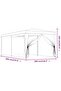 Party Tent with 6 Mesh Sidewalls Green 3x6 m HDPE - 3