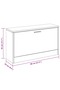 Shoe Bench Black 80x24x45 cm Engineered Wood - 3