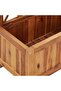 Garden Raised Bed with Trellis Solid Acacia Wood - 6