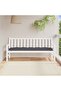 Garden Bench Cushion Anthracite 180x50x7 cm Oxford Fabric