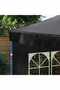Party Tent Sidewall 2 pcs with Window PE Anthracite - 2
