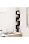 Wall Corner Shelf Black 20x20x127.5 cm Engineered Wood - 5