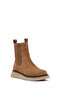 Women's Camel Thick Soled Suede Leather Chelsea Boots 25Wfd511410 - 7