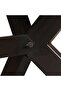 Dining Table Solid Mango Wood and Steel Cross 180 cm - 4