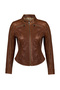Brazil Women's Viski Judge Collar Short Leather Jacket 25Wgd5303Vd