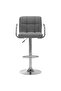 Bar Stools 2 pcs Light Grey Fabric - 2