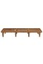 Folding Sun Lounger Solid Acacia Wood - 2