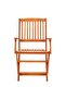 7 Piece Folding Outdoor Dining Set Solid Eucalyptus Wood - 2