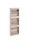 Oak Look Wooden Shoe Cabinet with 5 Compartments - 5