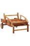 Sun Lounger with Cushion Solid Acacia Wood - 7