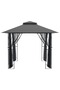 Gazebo with Sidewalls Anthracite 300x300x270 cm Steel - 2
