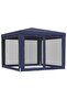 Party Tent with 4 Mesh Sidewalls Blue 3x3 m HDPE - 4