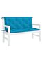 Garden Bench Cushion Light Blue 150x(50+50)x7cm Oxford Fabric - 2
