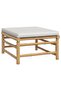 6 Piece Garden Lounge Set with Light Grey Cushions Bamboo - 5